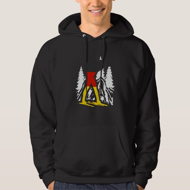Biathlon Germany winter biathlete skier mountain   Hoodie (Front)