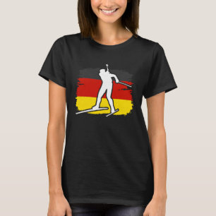 Biathlon Germany winter biathlete skier mountain T-Shirt