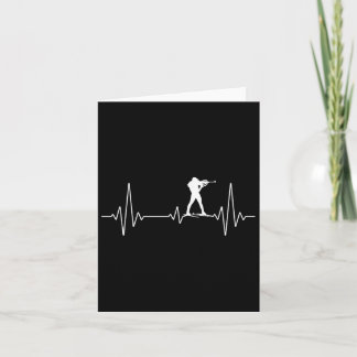 Biathlon Heartbeat Biathlon Fan Design Winter Card