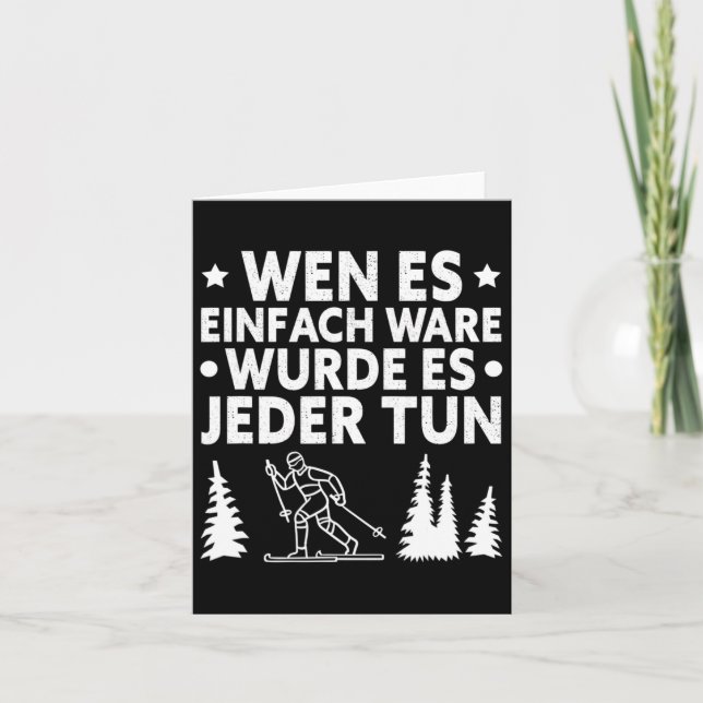 Biathlon If It Would Be Easy Everyone Would Do It  Card (Front)