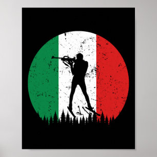 Biathlon Italy World Cup Winter Sport Land It Ital Poster