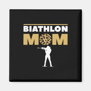 Biathlon Mum Skiing Competition Biathlete 1 Magnet