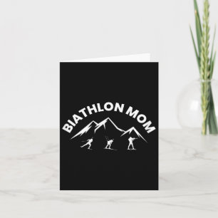 Biathlon Mum Skiing Shooting Biathlete Card