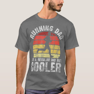 Biathlon Runner Marathon Running Dad Father's Day T-Shirt