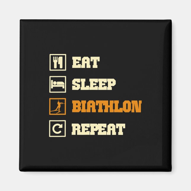 Biathlon Saying  Magnet (Front)