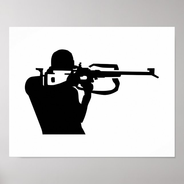 Biathlon shooting poster (Front)