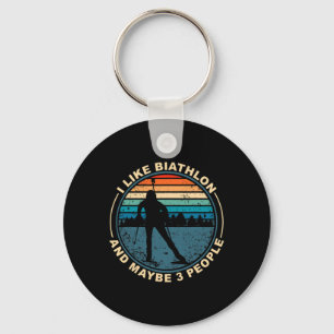 Biathlon Ski Biathlet Winter Sports Cross-country  Key Ring