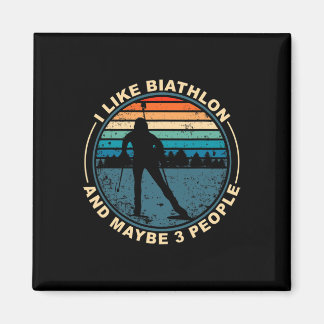 Biathlon Ski Biathlet Winter Sports Cross-country Magnet
