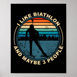 Biathlon Ski Biathlet Winter Sports Cross-country  Poster