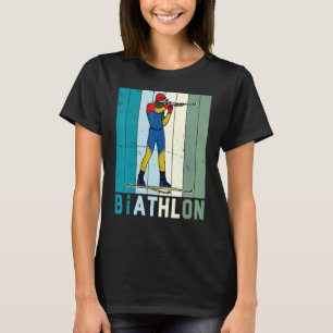 Biathlon Ski Skier Cross Country Ski Trail T-Shirt