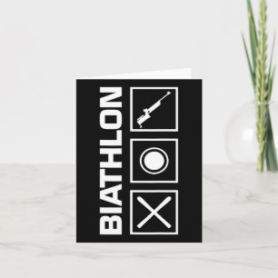 Biathlon Ski Skier Winter Sports Cross-country Ski Card