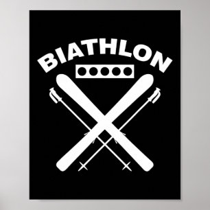 Biathlon Ski Skier Winter Sports Cross-country Ski Poster