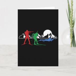 Biathlon Ski Winter Sports Cross Country Skiing Sn Card