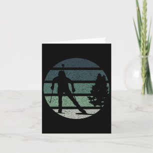 Biathlon Ski Winter Sports Retro Vintage 1  Card