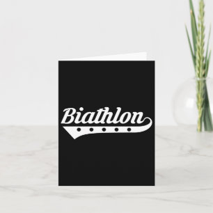 Biathlon Skiing Shooting Biathlete Card