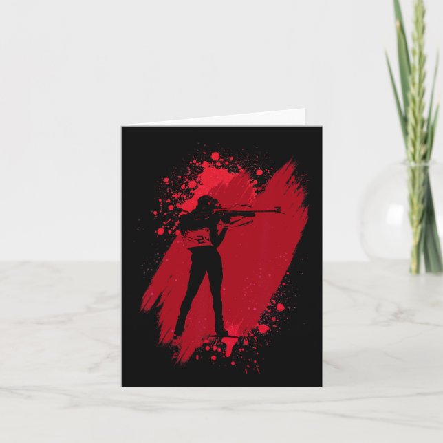 Biathlon Sport Gift  Card (Front)