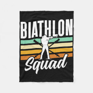 Biathlon Squad Biathlete Biathlons Sports Fleece Blanket