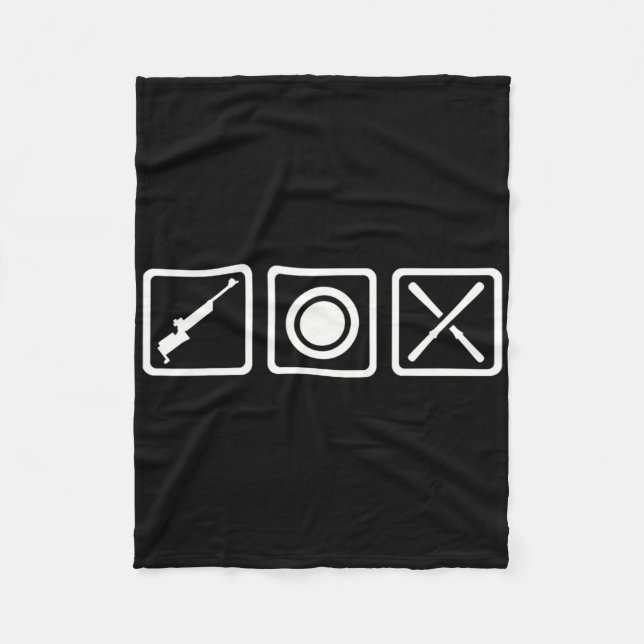Biathlon Symbols  Fleece Blanket (Front)