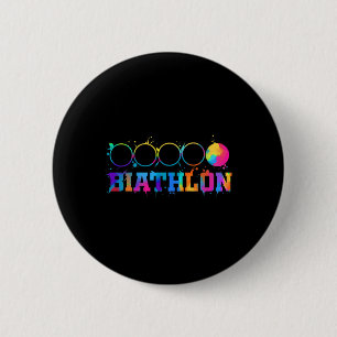 Biathlon Target Shooting Stand Gift 6 Cm Round Badge