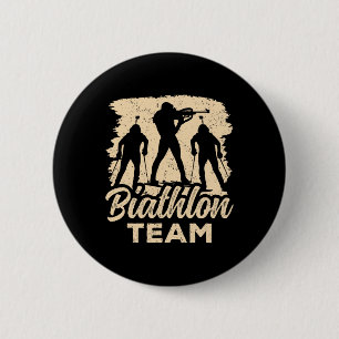 Biathlon Team Biathlete Biathlons Sports 6 Cm Round Badge