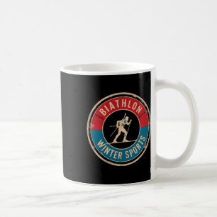 Biathlon Winter Sport Skiing Riffle Shooting Biath Coffee Mug