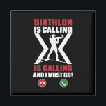 Biathlon Winter Sport Skiing Riffle Shooting Biath Magnet<br><div class="desc">Biathlon Winter Sport Skiing Riffle Shooting Biathlete 25</div>