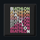 Biathlon Winter Sport Skiing Riffle Shooting Biath Magnet<br><div class="desc">Biathlon Winter Sport Skiing Riffle Shooting Biathlete 32</div>