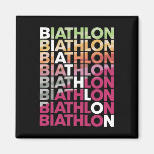 Biathlon Winter Sport Skiing Riffle Shooting Biath Magnet