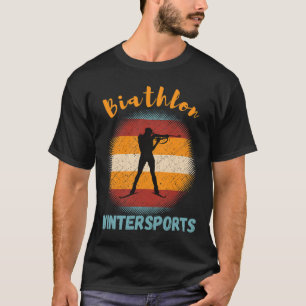 Biathlon Winter Sports Cross-country Skiing Rifle T-Shirt