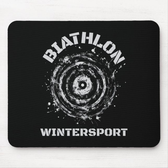 Biathlon Winter Sports Target  Mouse Pad (Front)