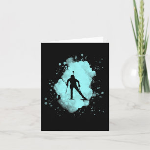 Biathlon Wintersport Design For Athletes Card