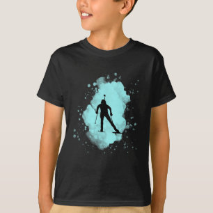 Biathlon Wintersport Design For Athletes T-Shirt