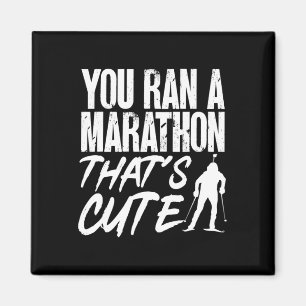 Biathlon You Ran A Marathon That's Cute Skiing Sho Magnet