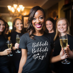 Bibbidi Bobbidi Booze Funny Magical Women's Black T-Shirt