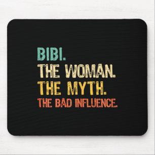 Bibi The Woman The Myth The D Influence Funny Retr Mouse Pad