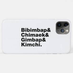Bibimbap & Chimaek & Gimbap & Kimchi. Korean Foods Case-Mate iPhone Case