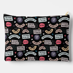 Bible Affirmations Large Accessory Pouch