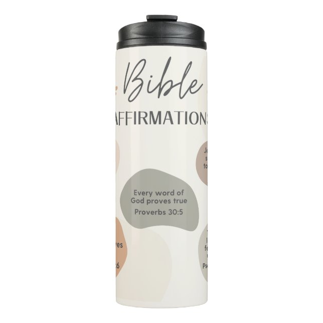 Bible Affirmations Thermal Tumbler (Front)