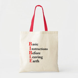 BIBLE Basic Instructions Before Tote Bag