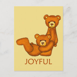 Bible Bears ~ Joyful Scripture Postcard