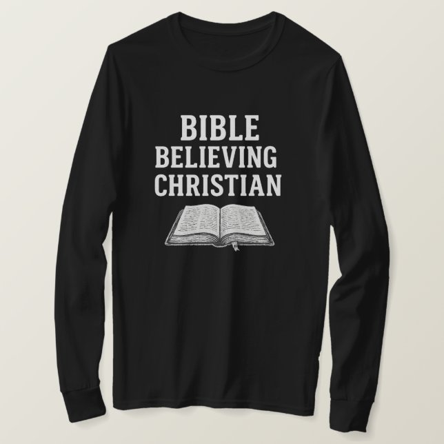 Bible Believing Christian - Long-sleeve Shirt (Design Front)