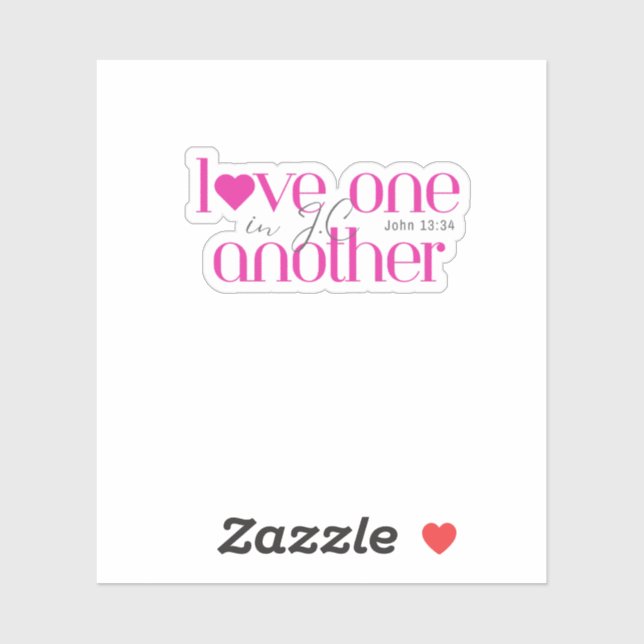 Bible Christian gift idea - Love one another (Sheet)