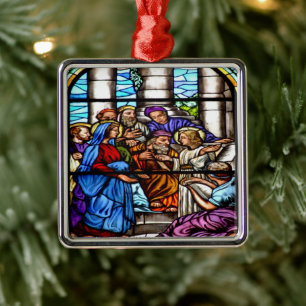 Bible Christmas scenes Metal Tree Decoration