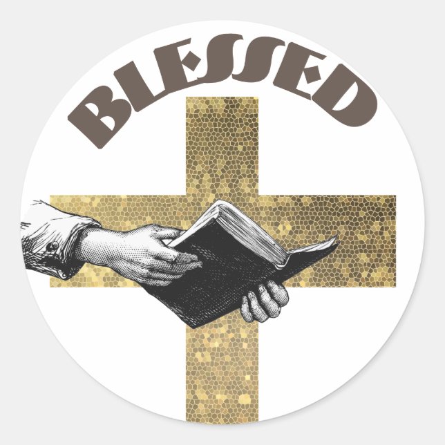 Bible Classic Round Sticker (Front)