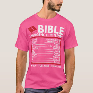 Bible Emergency Numbers - Funny Christian Bible Je T-Shirt