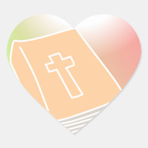 Bible Heart Sticker