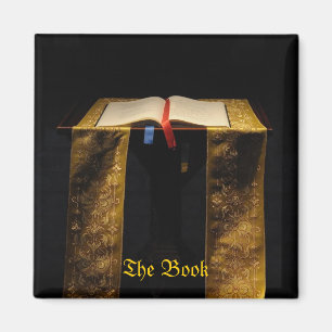 Bible in church magnet
