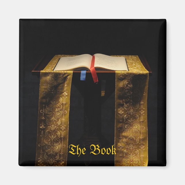 Bible in church magnet (Front)