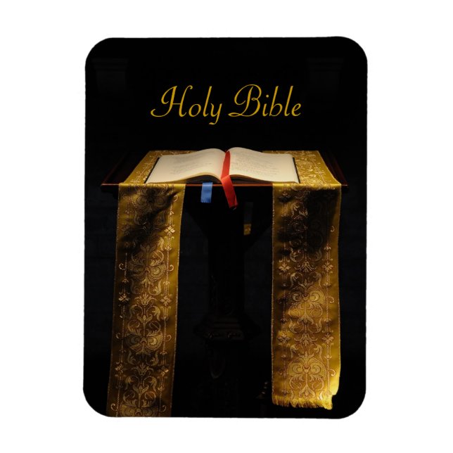 Bible in church magnet (Vertical)