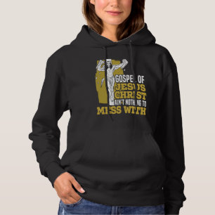 Bible Jesus Christ Religious Pastor Christian Beli Hoodie